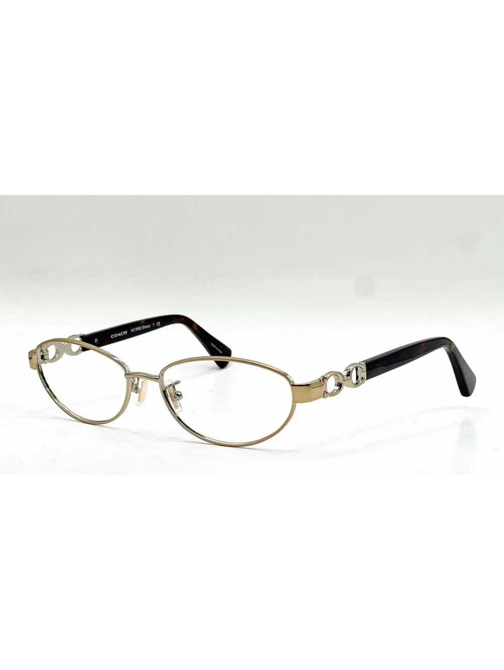 Coach HC 5062 9099 Gold Dark Tortoise Full Rim Eyeglass Frames 54-16-135